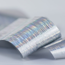 Folia transferowa Holo Strips – srebrna folia w holograficzne paski