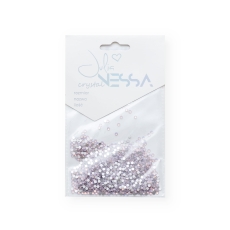 Opakowanie 1400 szt. jasnoróżowych kryształków Pastel Rose z logo Julia Nessa crystal