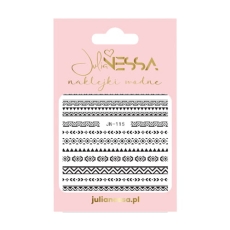 Naklejki wodne boho B&W (JN-115) w różowym opakowaniu