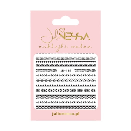 Naklejki wodne - boho B&W