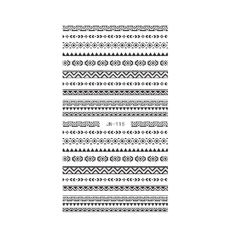 Arkusz naklejek wodnych boho B&W (JN-115) – czarne pasy z geometrycznymi wzorami