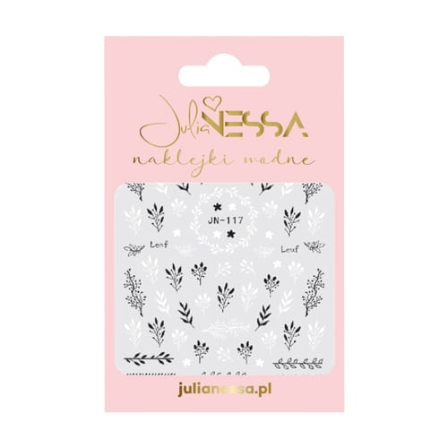 Naklejki wodne - liście B&W