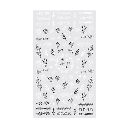 Naklejki wodne - liście B&W