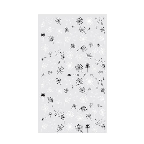 Naklejki wodne - dmuchawce B&W