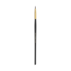 Pędzelek Wood Micro Brush z czarną rączką, złotą skuwką i cienkim włosiem