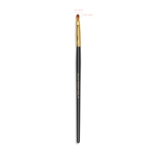 Pędzelek Wood Gel Brush 4 – czarna rączka, złota skuwka i płaskie włosie
