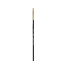 Pędzelek Wood One Stroke 0' Brush – czarna rączka, złota skuwka i płaskie włosie
