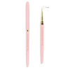 Różowy pędzelek Slim Line Brush 7mm – zamknięty i otwarty z cienkim włosiem