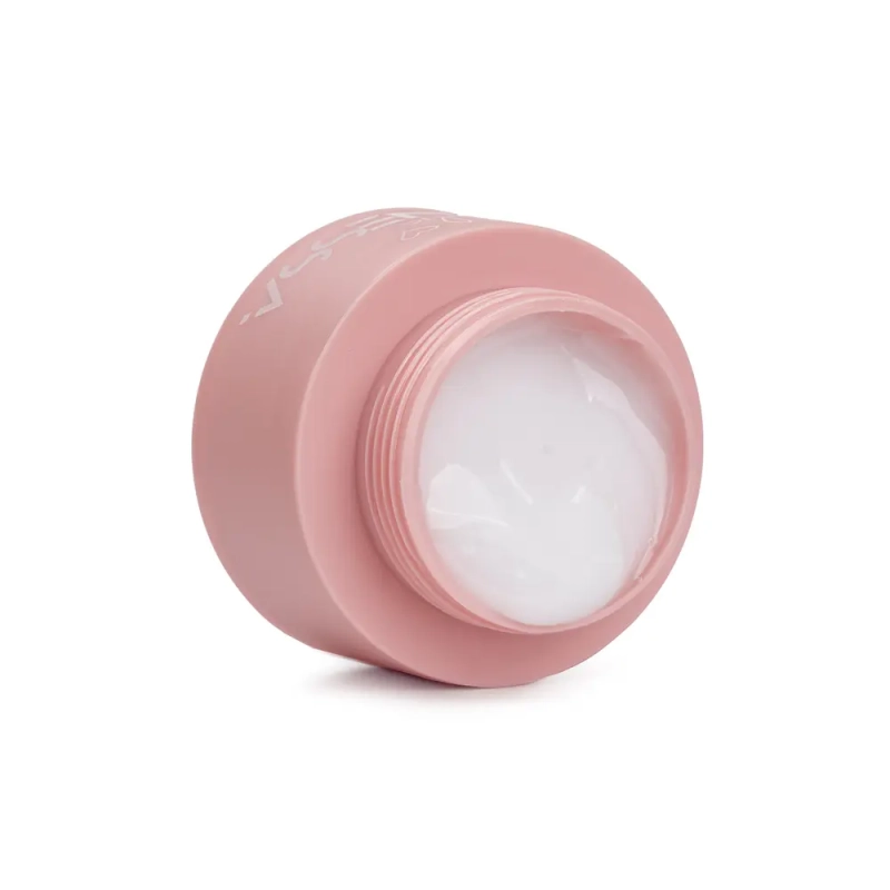 Otwarty słoiczek żelu Master Milky Gel 15 ml – mleczna biała masa