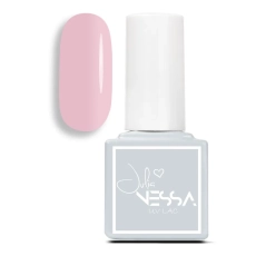 Szara buteleczka bazy hybrydowej Naked Base Pink z wzornikiem koloru