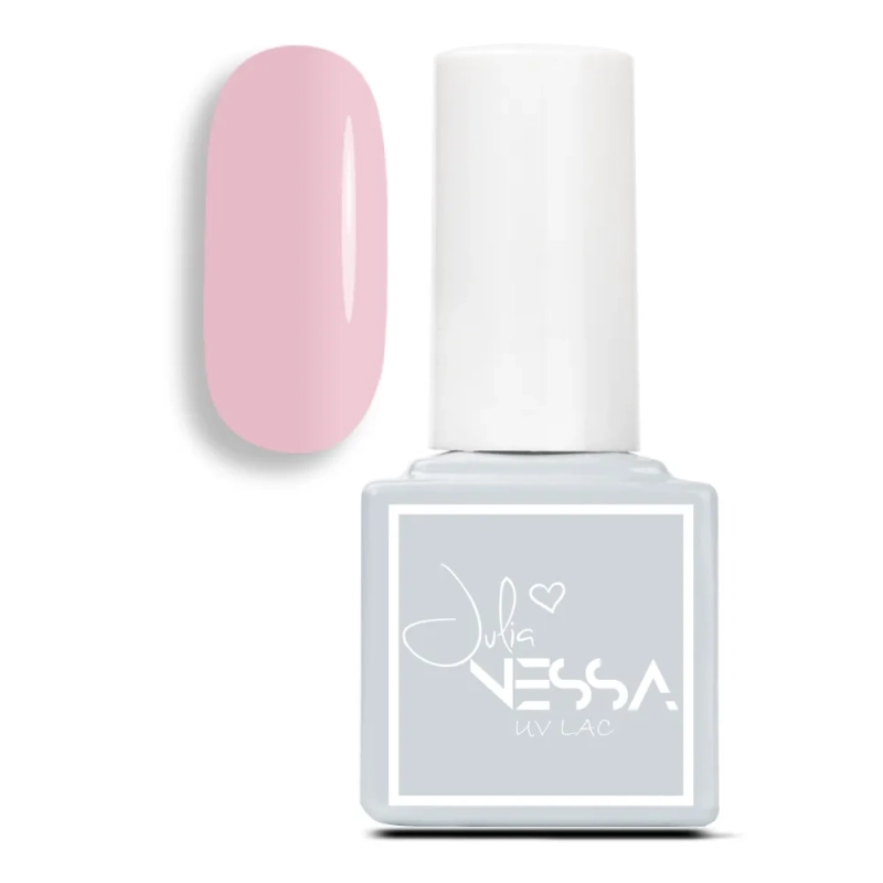 Szara buteleczka bazy hybrydowej Naked Base Pink z wzornikiem koloru
