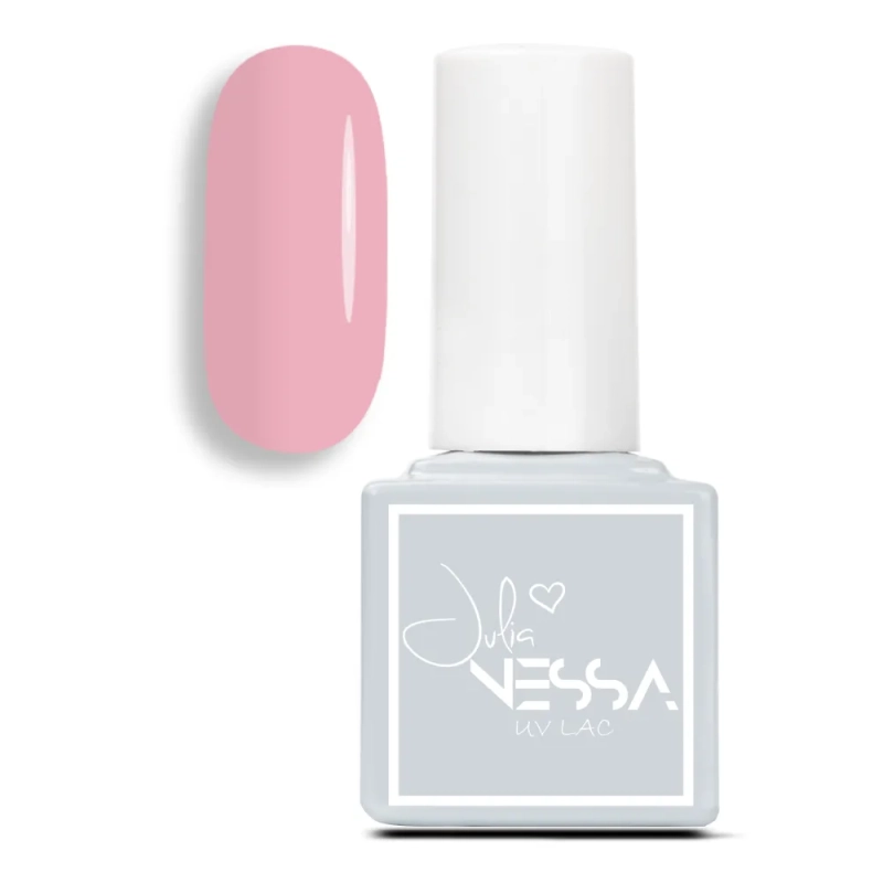 Szara buteleczka bazy hybrydowej Naked Base Warm Pink z wzornikiem koloru