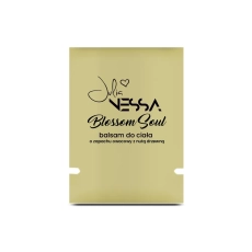 Żółta saszetka z próbką perfumowanego balsamu do ciała Blossom Soul