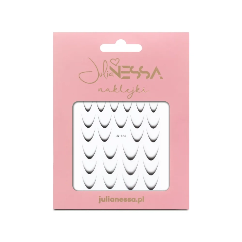 Naklejki na paznokcie - czarny french