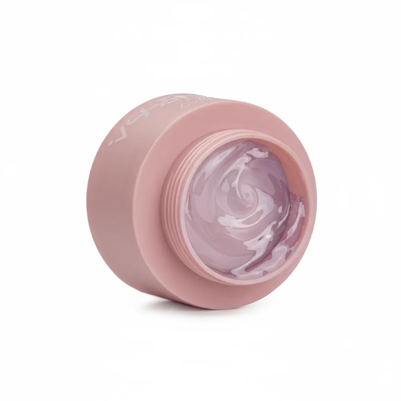 Otwarty słoiczek żelu Master Clear Gel 15 ml z przezroczystą masą