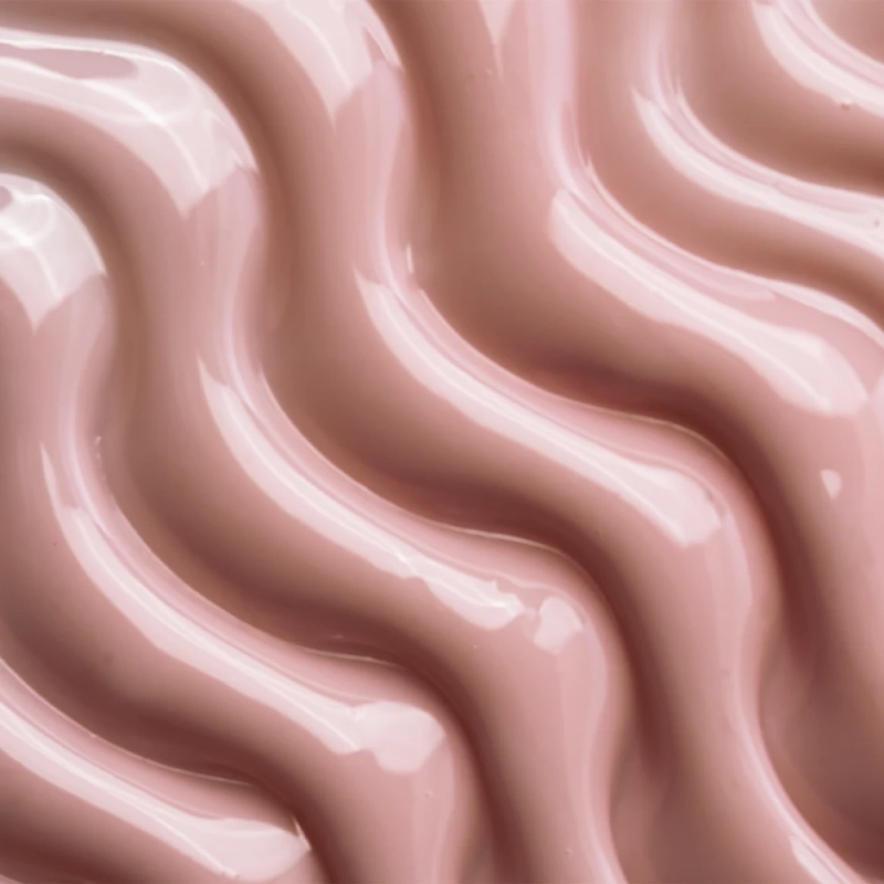 Żel Smooth Gel Nude – beżoworóżowa masa ułożona w fale w zbliżeniu