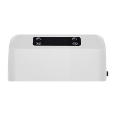 Biała lampa UV LED Glow 112 48W – widok z przodu z panelem przycisków