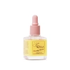 Frontowy widok na Suchą Oliwkę do skórek Morning Bloom 12 ml, buteleczka z różową pipetą na białym tle