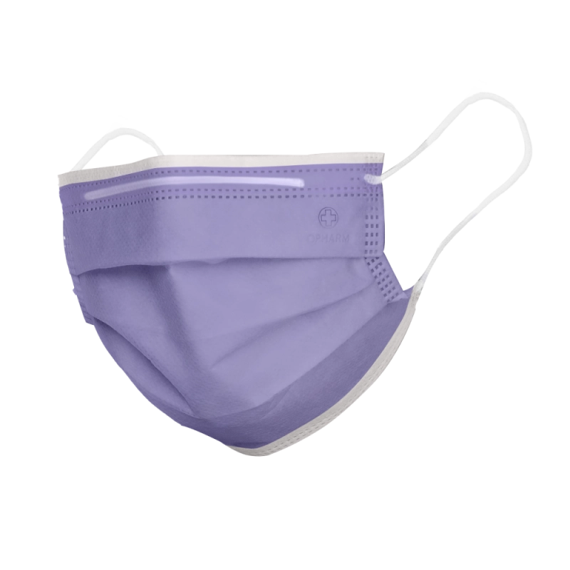 Maska Medyczna Opharm 50 sztuk pudełko fioletowa