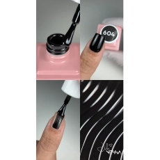 Lakier hybrydowy NessaUV lac Perfect Black 604 8 ml