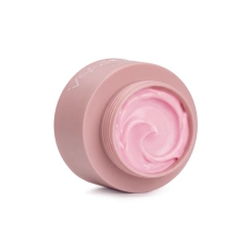 Otwarty słoiczek żelu Jelly Cover Pink 15 ml z zawirowaną różową masą