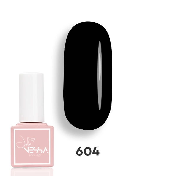 Lakier hybrydowy NessaUV lac 604 Perfect Black 8 ml