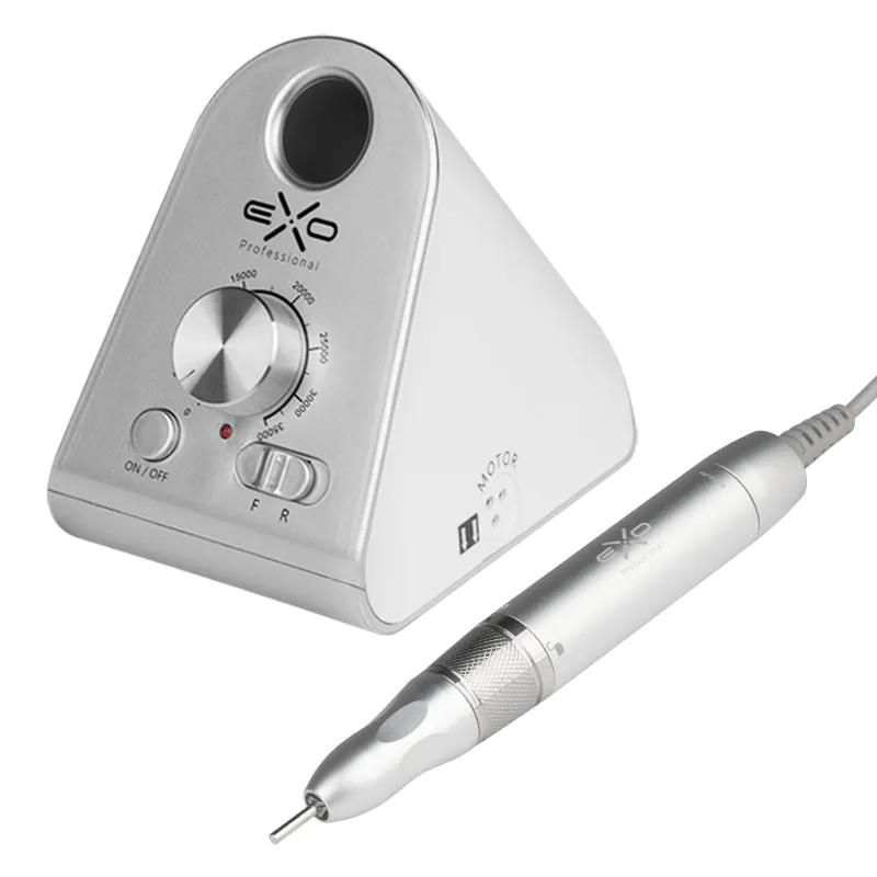 Bezszczotkowa frezarka do paznokci EXO Silent SX7 – jednostka sterująca i głowica